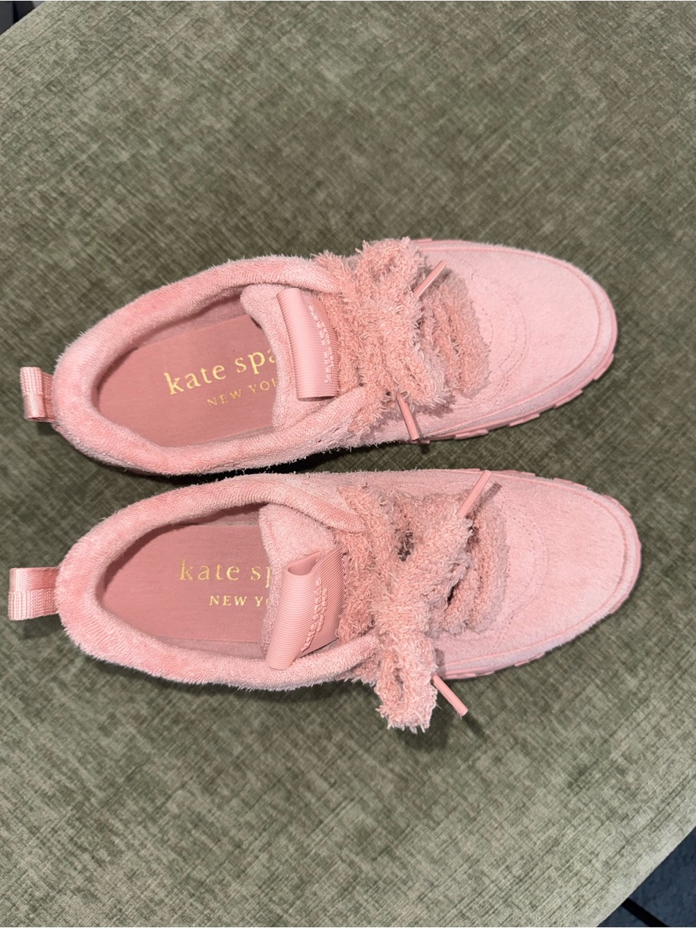 Kate Spade New York K As In Kate Pink Suede Runner Sneakers 8 - Picture 6 of 14